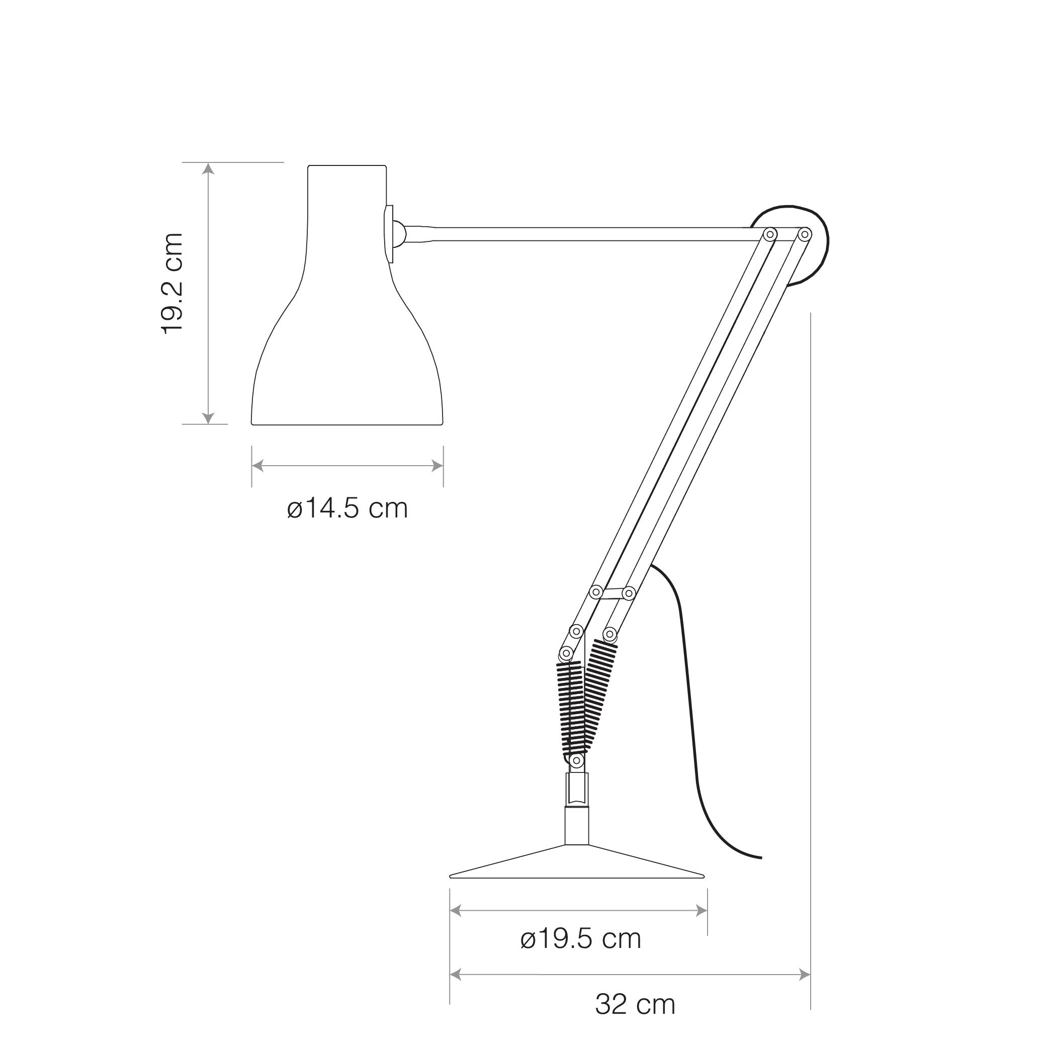 Anglepoise Light - Type 75 Desk Lamp Paul Smith Edition 3 - Paul Smith Edition Three Finish - Arms and  Aluminium Shade