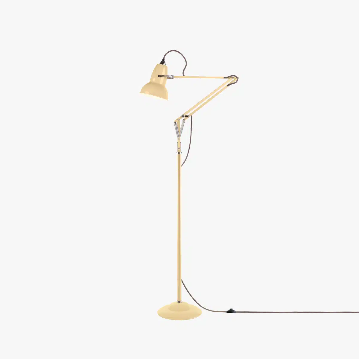 Anglepoise Light - Original 1227 Floor Lamp National Trust Edition Buttermilk Yellow - Buttermilk Yellow Finish - Aluminium Shade