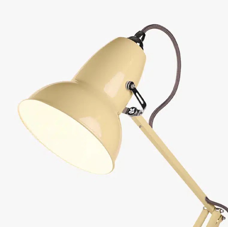 Anglepoise Light - Original 1227 Floor Lamp National Trust Edition Buttermilk Yellow - Buttermilk Yellow Finish - Aluminium Shade