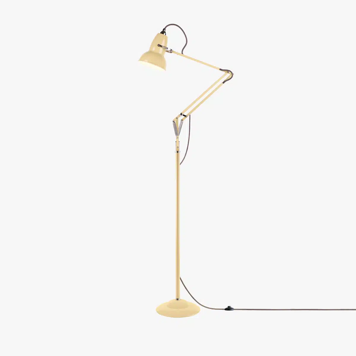 Anglepoise Light - Original 1227 Floor Lamp National Trust Edition Buttermilk Yellow - Buttermilk Yellow Finish - Aluminium Shade