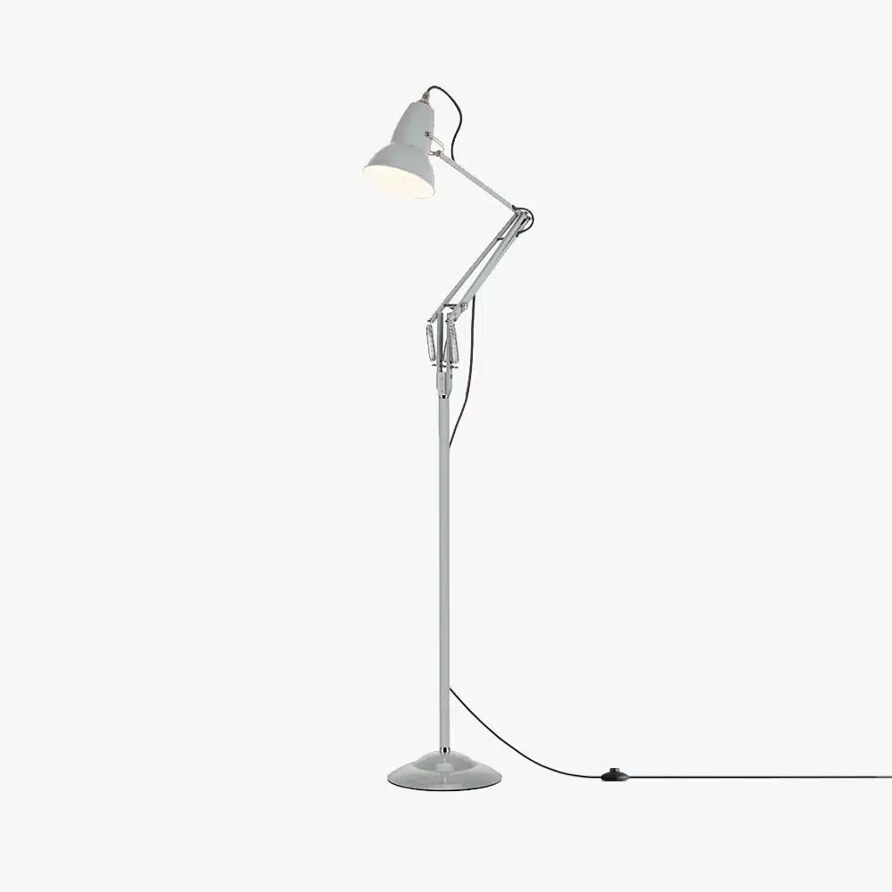Anglepoise Light - Original 1227 Floor Lamp Dove Grey - Dove Grey Finish - Aluminium Shade
