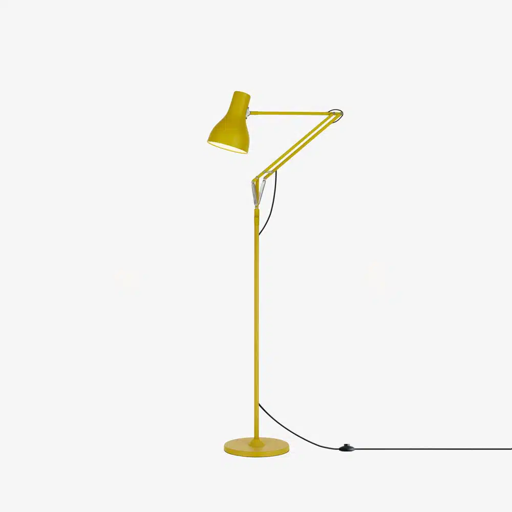 Anglepoise Light - Type 75 Floor Lamp Margaret Howell Edition Yellow Ochre - Yellow Ochre Finish - Arms and  Aluminium Shade
