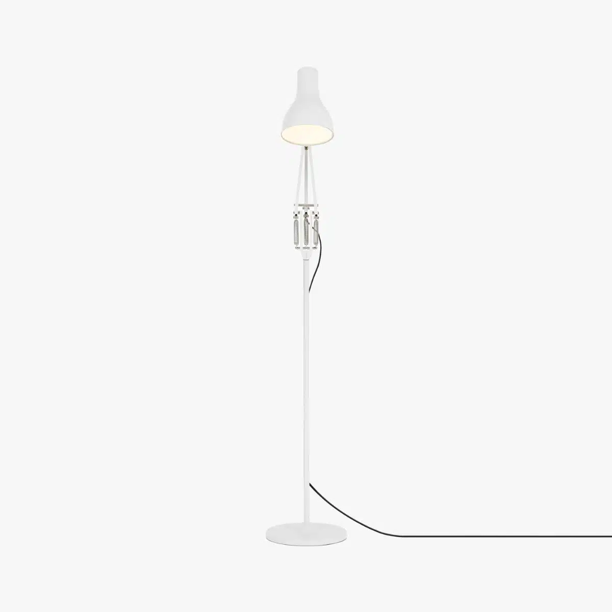 Anglepoise Light - Type 75 Floor Lamp Alpine White - Alpine White Finish - Arms and  Aluminium Shade