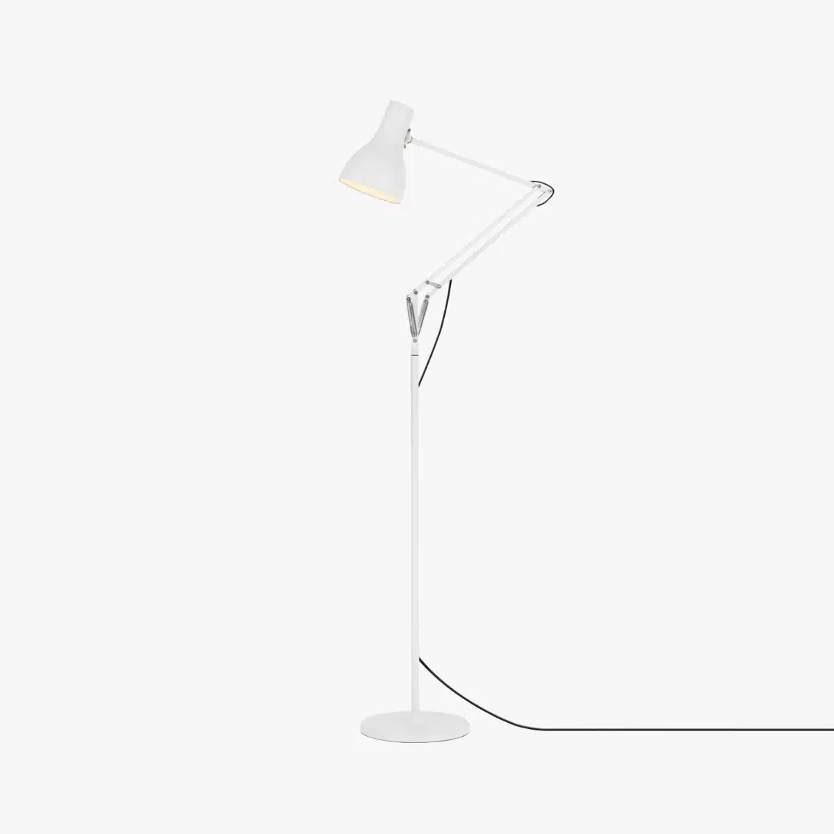 Anglepoise Light - Type 75 Floor Lamp Alpine White - Alpine White Finish - Arms and  Aluminium Shade