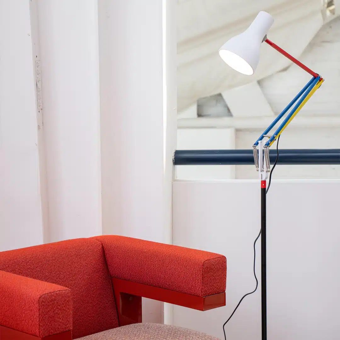 Anglepoise Light - Type 75 Floor Lamp Paul Smith Edition 3 - Paul Smith Edition Three Finish - Arms and  Aluminium Shade