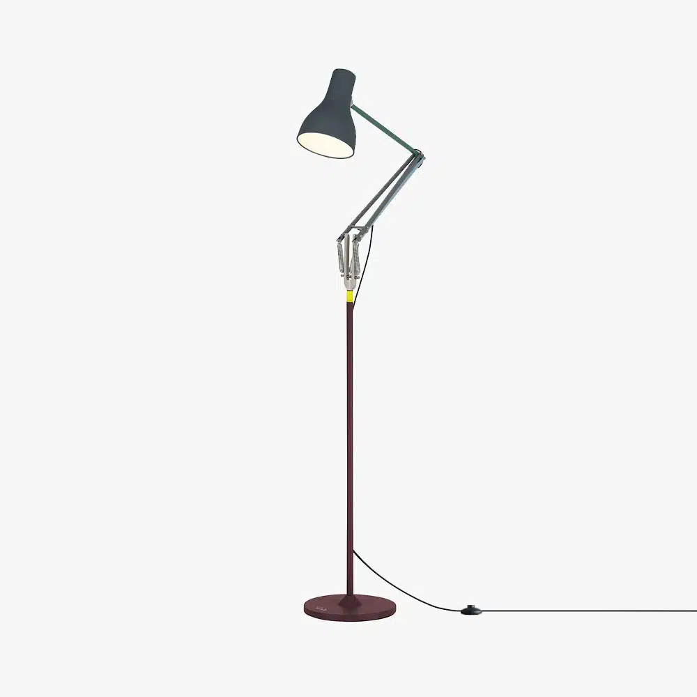 Anglepoise Light - Type 75 Floor Lamp Paul Smith Edition 4 - Paul Smith Edition Four Finish - Arms and  Aluminium Shade