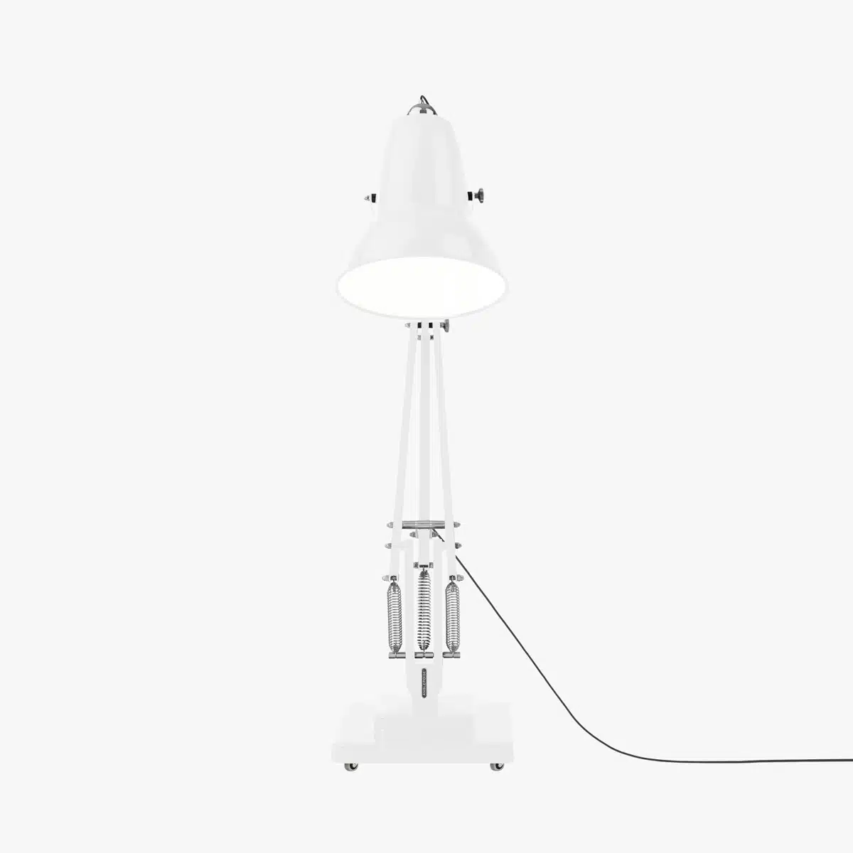 Anglepoise Light - Original 1227 Giant Floor Lamp Alpine White - Alpine White Finish - Aluminium Fork Block Shade