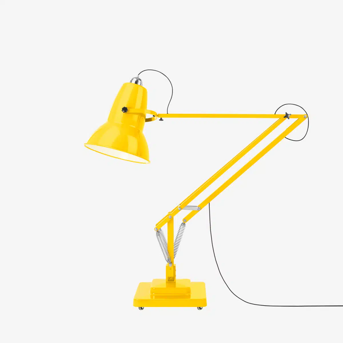 Anglepoise Light - Original 1227 Giant Floor Lamp Citrus Yellow - Citrus Yellow Finish - Aluminium Fork Block Shade