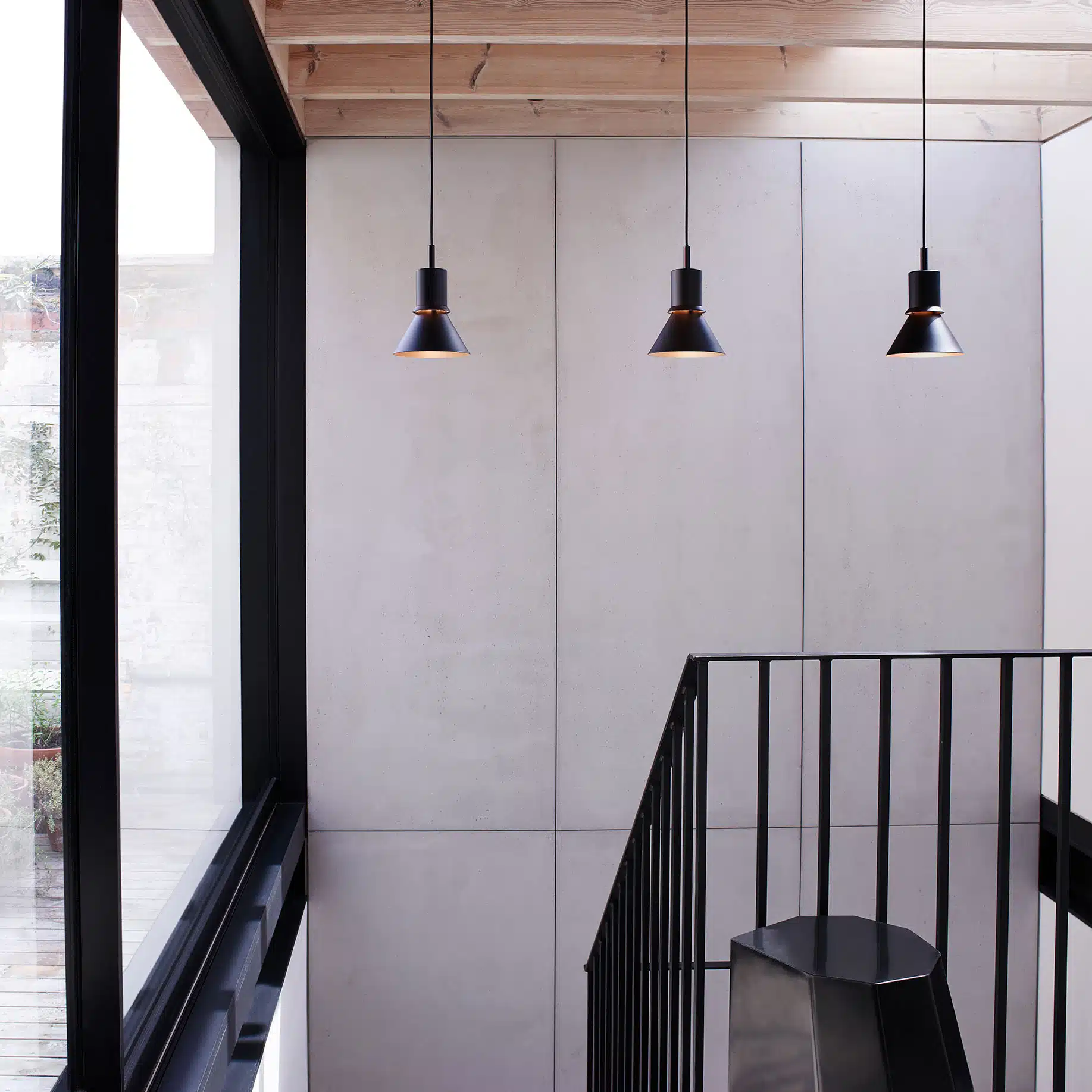 Anglepoise Light - Type 80 Pendant Matte Black - Matte Black Finish - Aluminium Shade