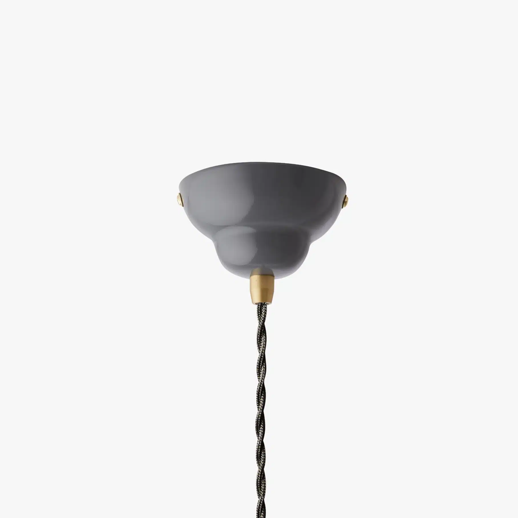 Anglepoise Light - Original 1227 Midi Brass Pendant Elephant Grey - Elephant Grey Finish - Steel Shade