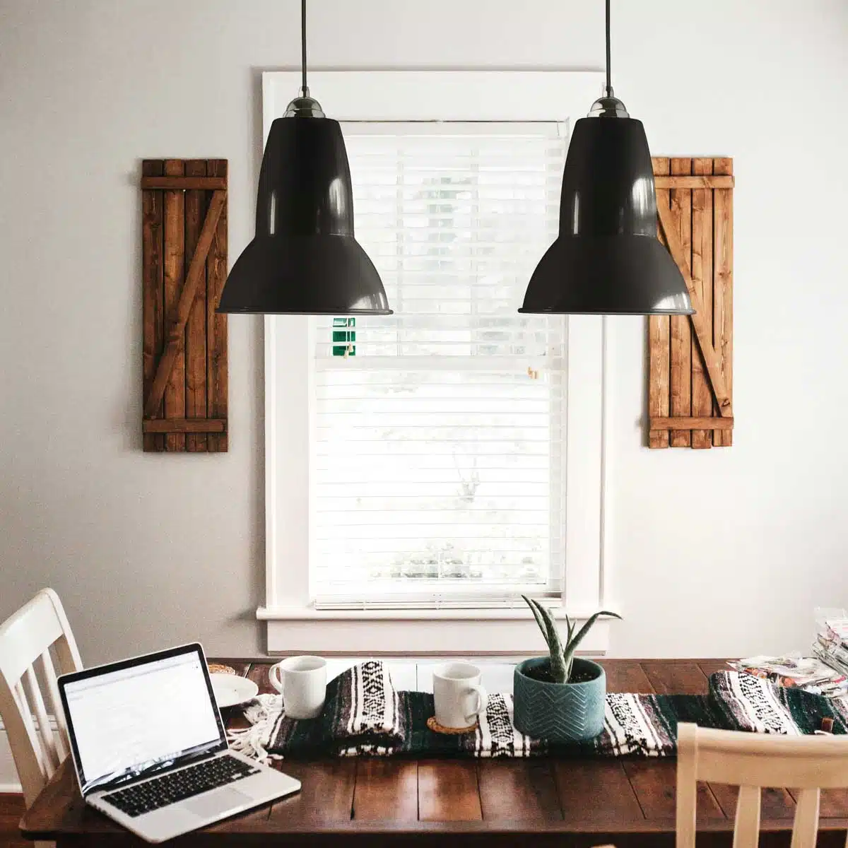 Anglepoise Light - Original 1227 Midi Pendant Jet Black - Jet Black Finish - Steel Shade