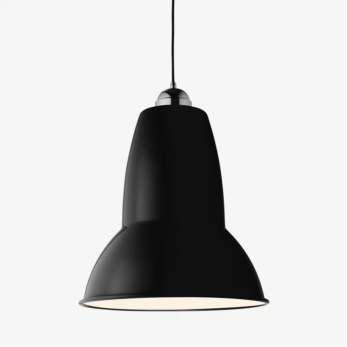Anglepoise Light - Original 1227 Giant Pendant Jet Black (Satin) - Jet Black (Satin) Finish - Aluminium Shade