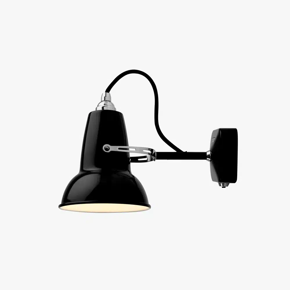 Anglepoise Light - Original 1227 Mini Wall Light Jet Black - Jet Black Finish - Steel Shade