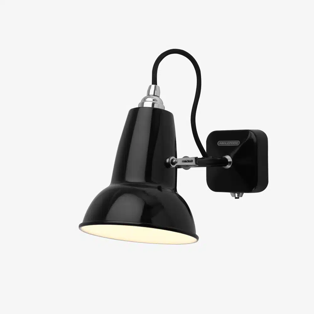 Anglepoise Light - Original 1227 Mini Wall Light Jet Black - Jet Black Finish - Steel Shade