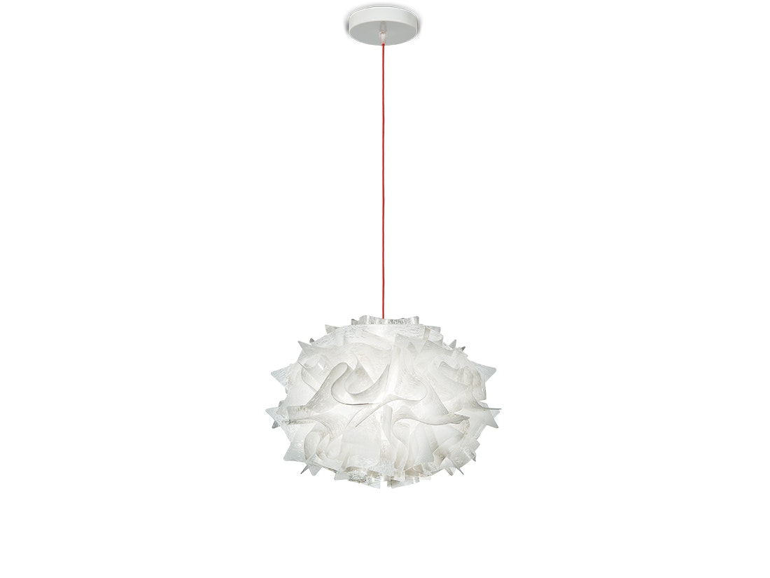 Slamp - Veli Mini Couture Suspension Lamp - Red Wire