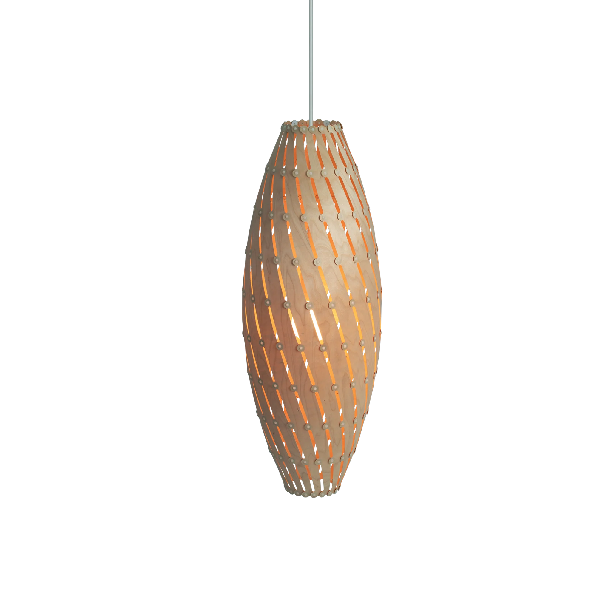 David Trubridge Ebb Family Pendant Light - Roll - Birch