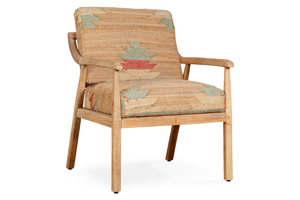 Nkuku - Kavya Kilim Occasional Armchair - Natural