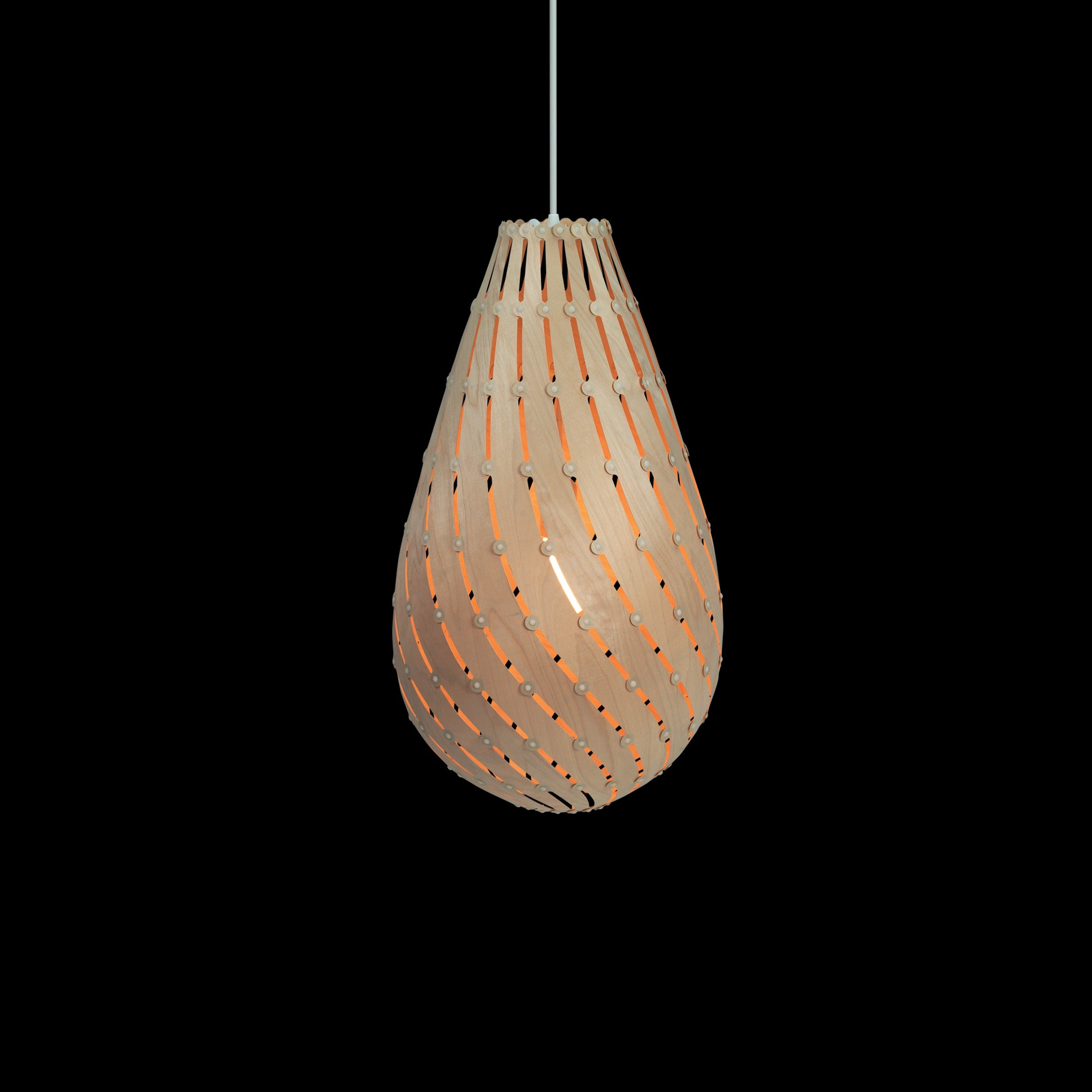 David Trubridge Ebb Family Pendant Light - Drop - Birch