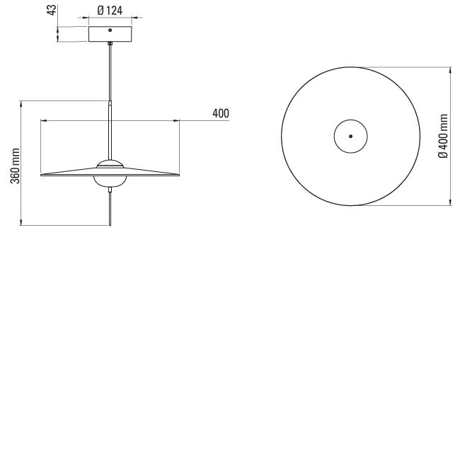 Dcw-Editions - Mono Pendant Lamp - M400