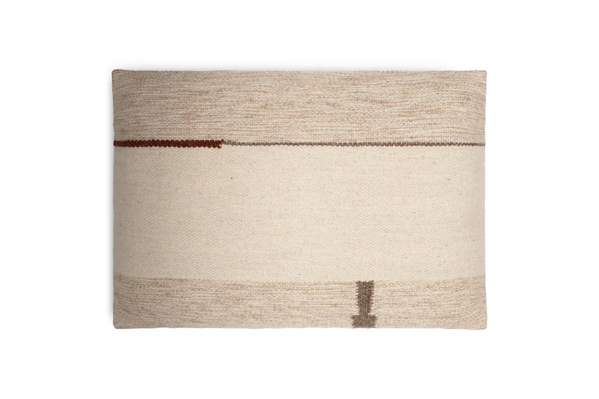 Nkuku - Tamil Wool Cushion Cover - Natural - 60 x 40cm