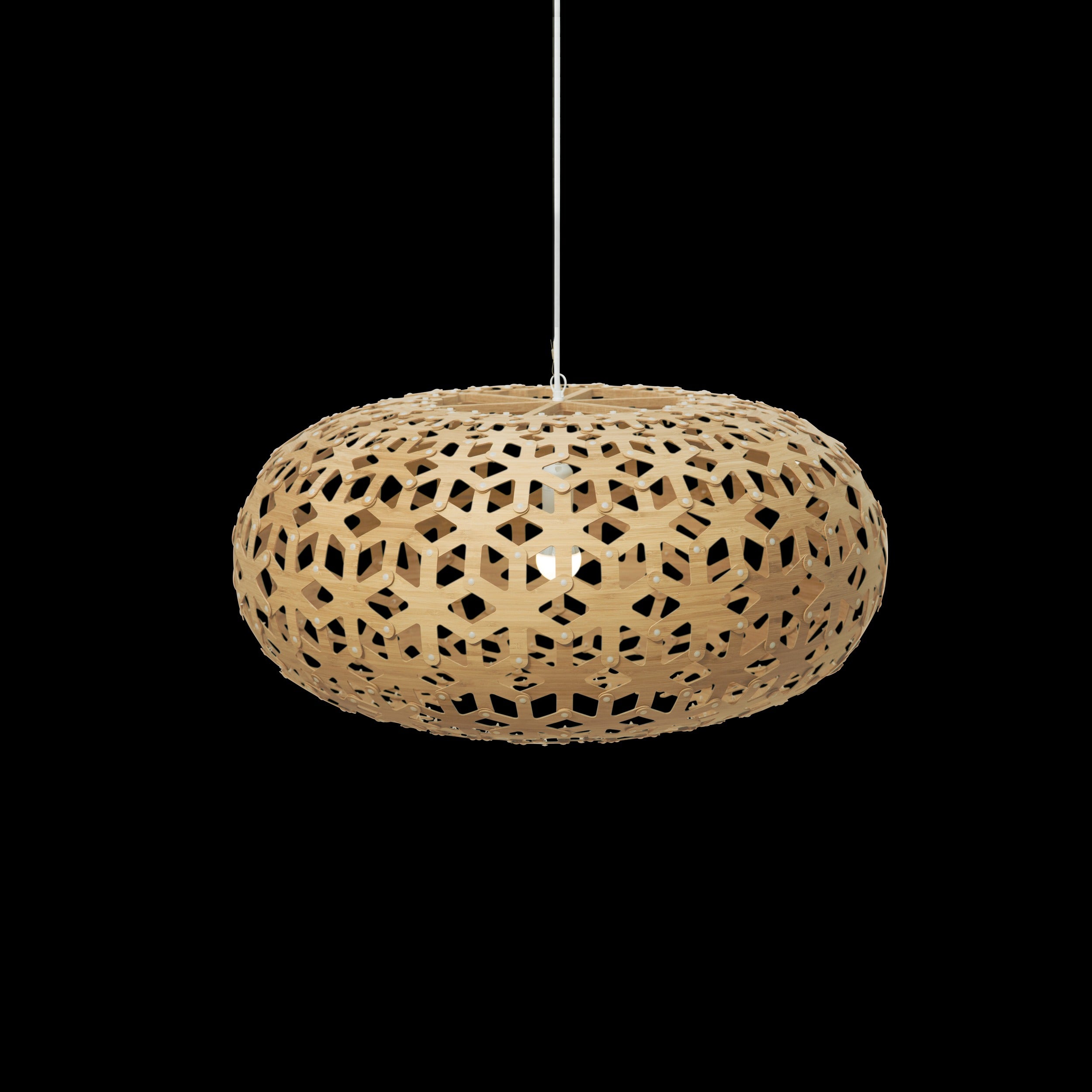 David Trubridge Snowflake Pendant Light - 800mm (31") - Bamboo