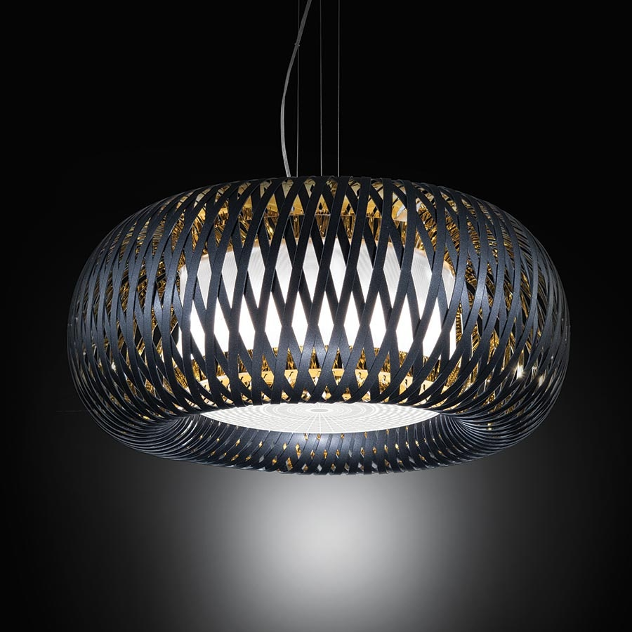 Slamp - Kalatos Suspension Lamp - Black/Gold