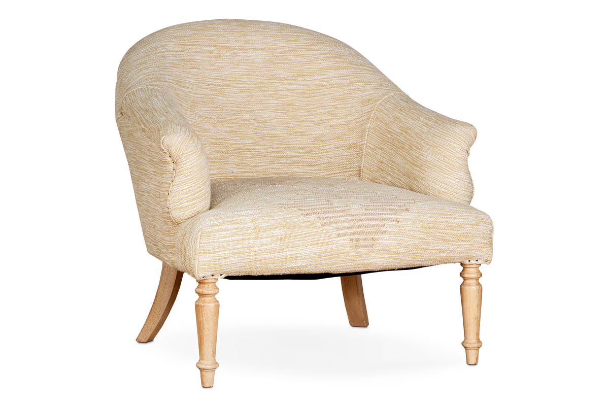 Nkuku - Aranya Cotton & Jute Occasional Chair - Natural