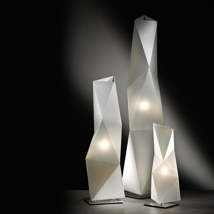 Slamp - Diamond Floor Lamp - Medium - White