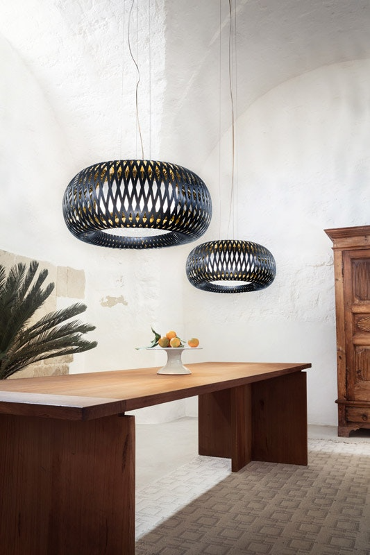 Slamp - Kalatos Suspension Lamp - Black/Gold