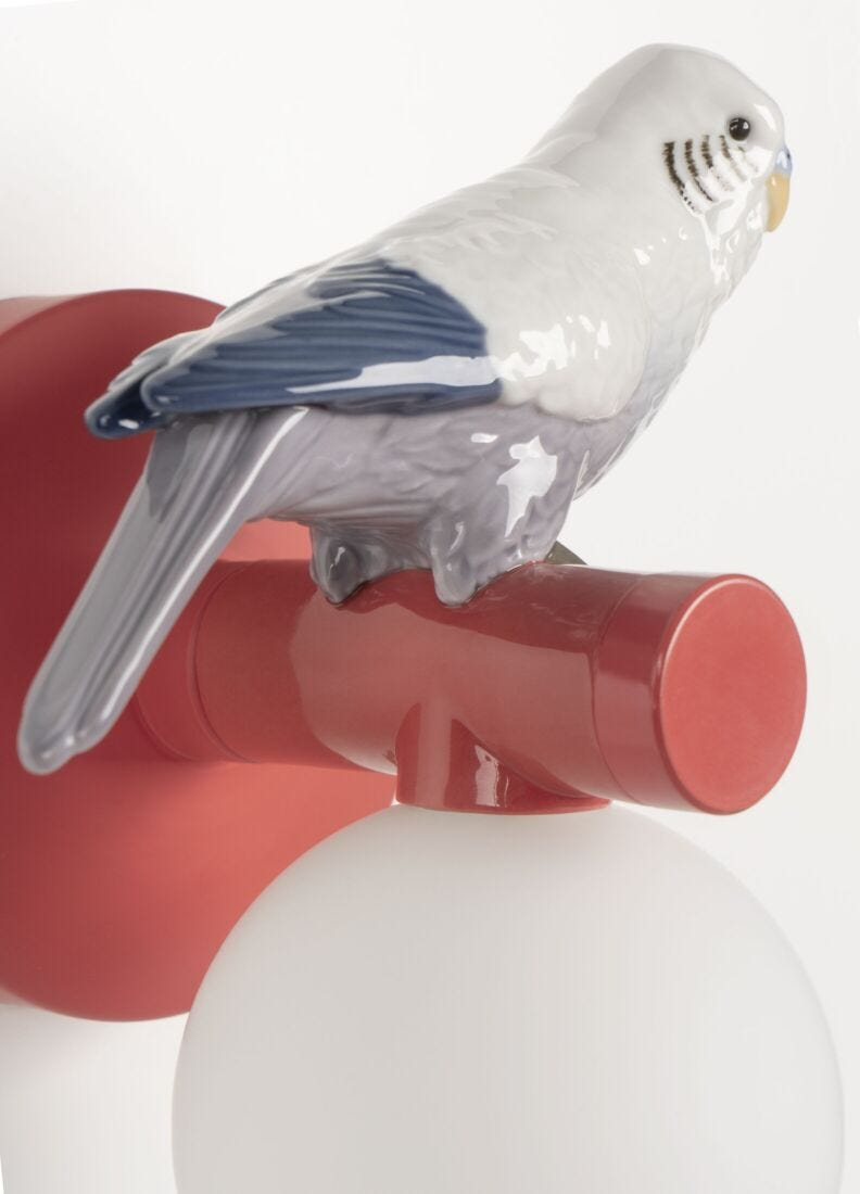 Lladró - Parrot Wall Sconce - Red