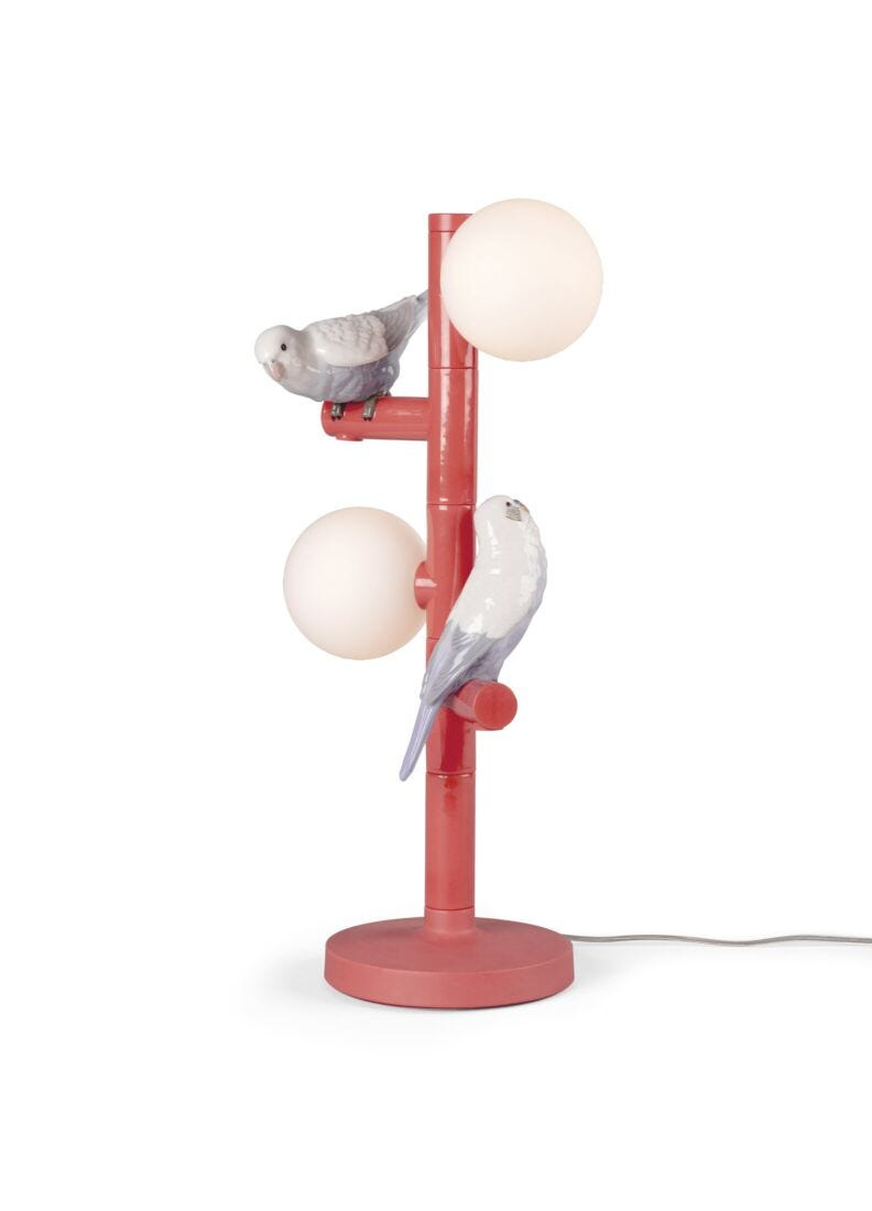 Lladró - Parrot Table Lamp - Red