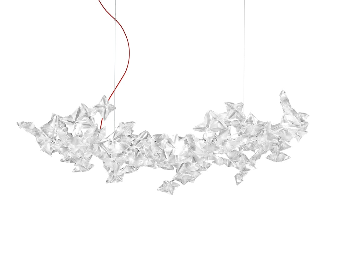 Slamp - Hanami Suspension Lamp - Large - Prisma - Red Wire