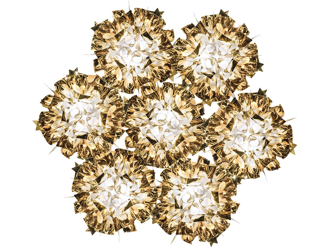 Slamp - Veli 7 Suspension Lamp - Gold