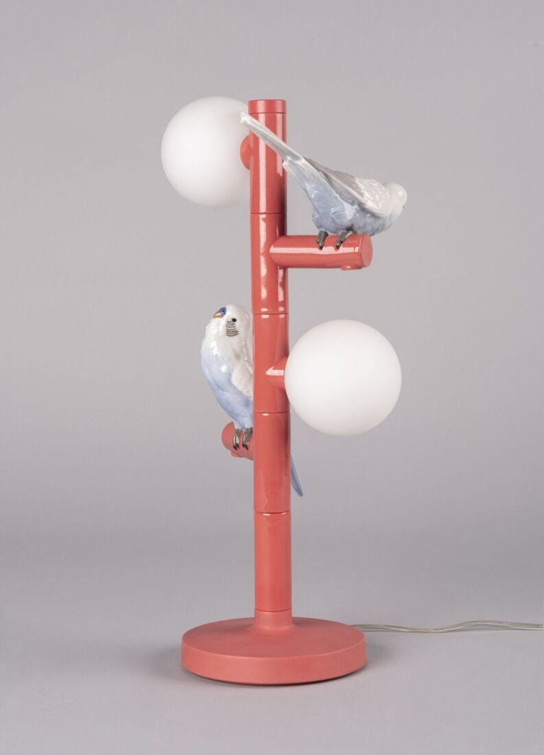 Lladró - Parrot Table Lamp - Red