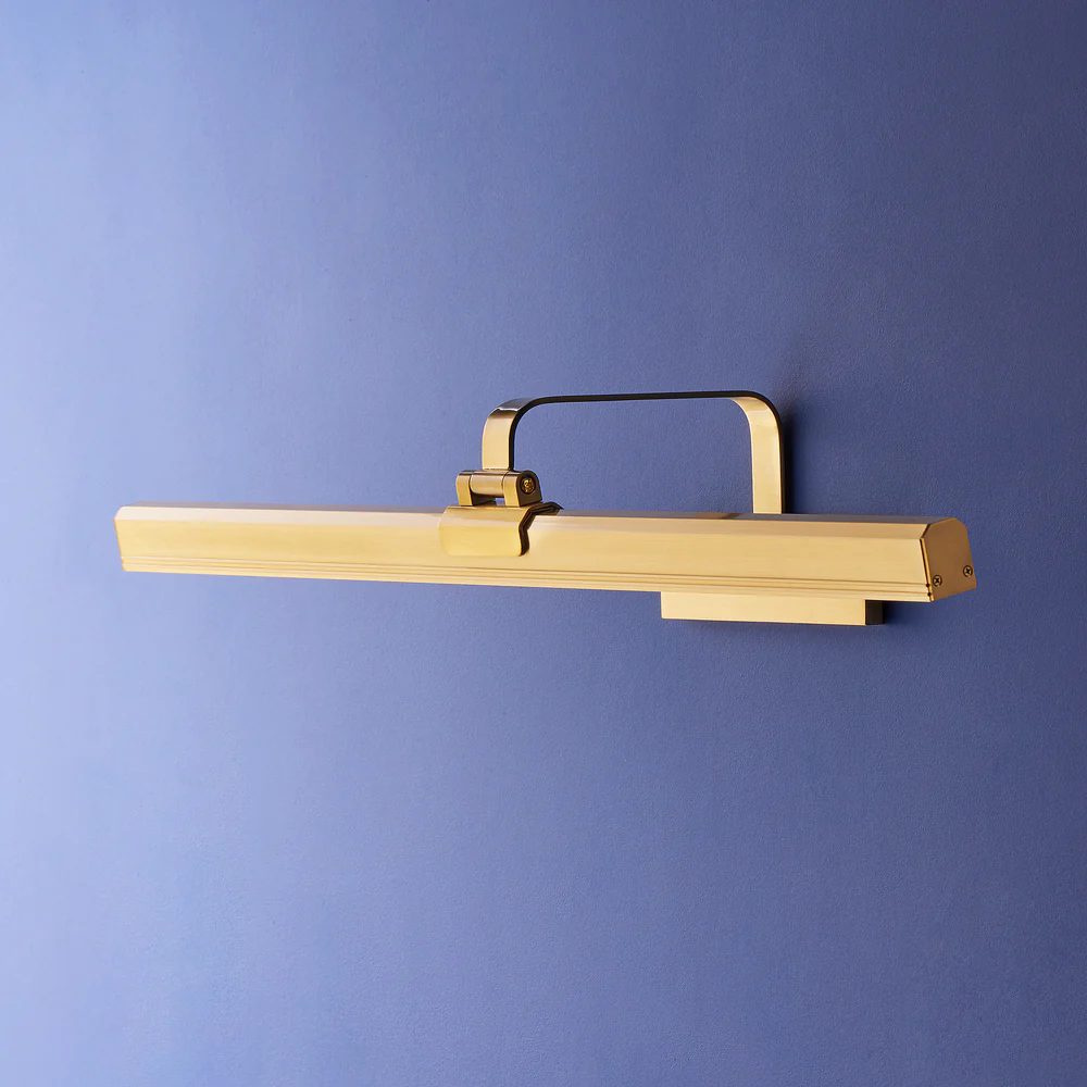 Pooky - Marcel Rechargeable Picture Light - Larger - Antique Brass Finish