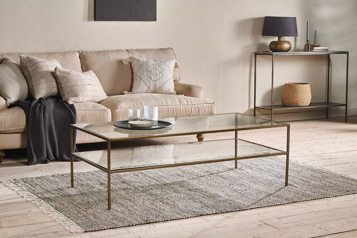 Nkuku - Nakuru Iron & Glass Coffee Table