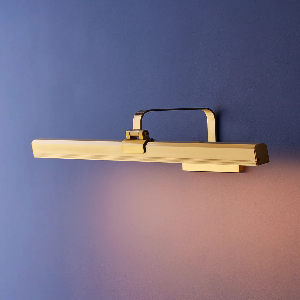 Pooky - Marcel Rechargeable Picture Light - Larger - Antique Brass Finish