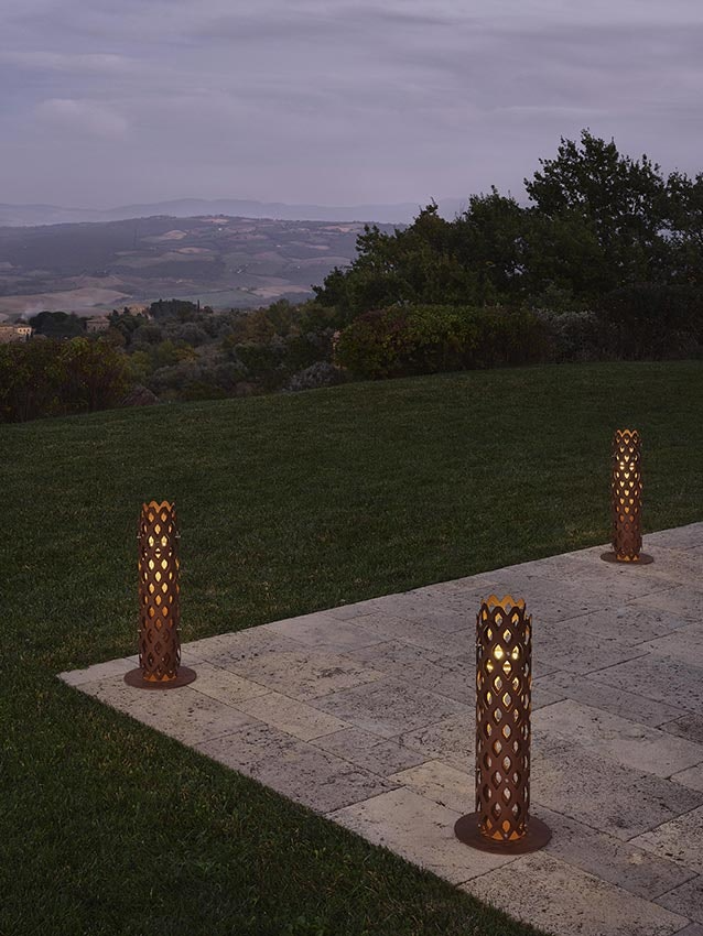 Slamp - Charlotte Outdoor Bollard Lamp - Corten