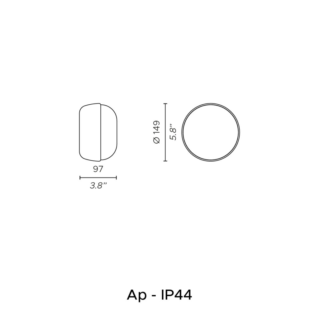 Contardi Lighting Kiki Wall light - Matt White Lacquered - Satin Opal Glass