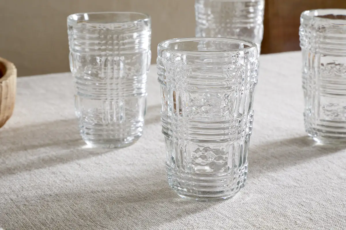 Nkuku - Kaanch Highball - Clear - (Set of 4)