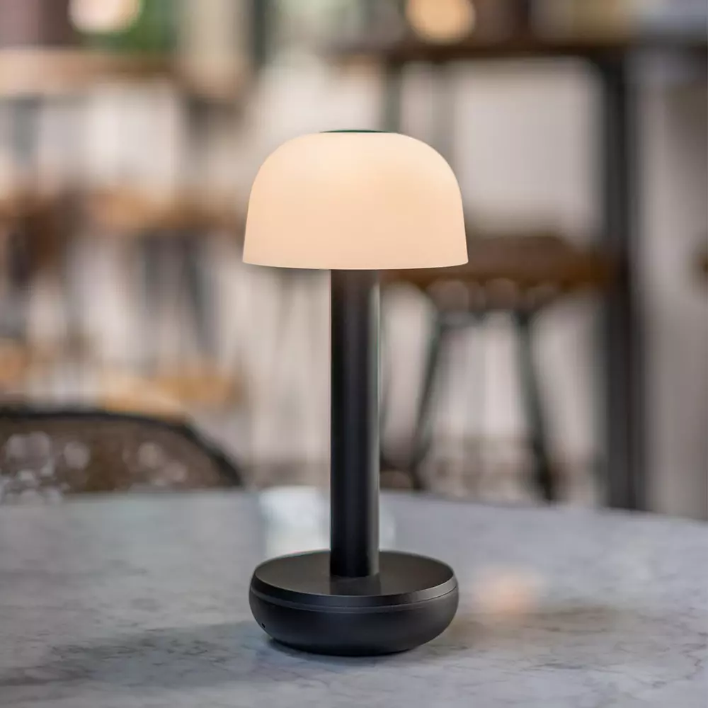 Humble Lights - Two Table Light Black PC Frosted