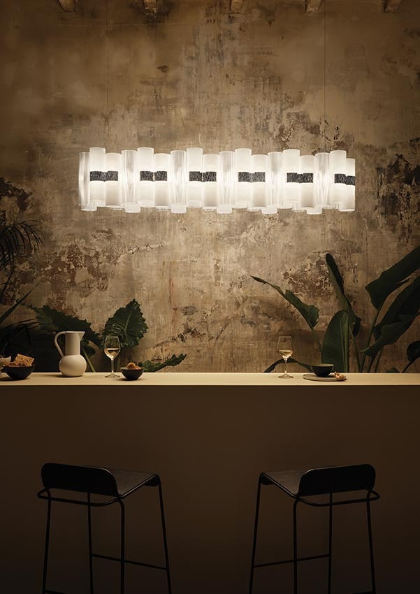Slamp - La Lollo Linear Suspension Lamp - 140 - White