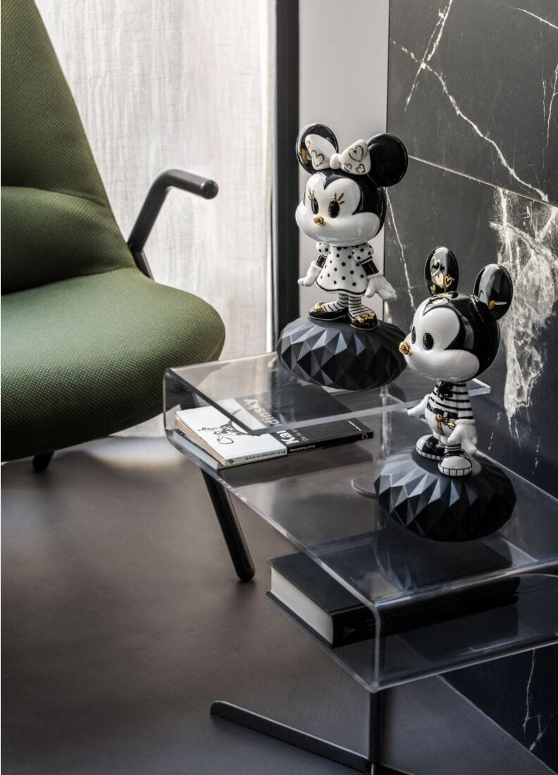 Lladró - Minnie in Black and White Sculpture