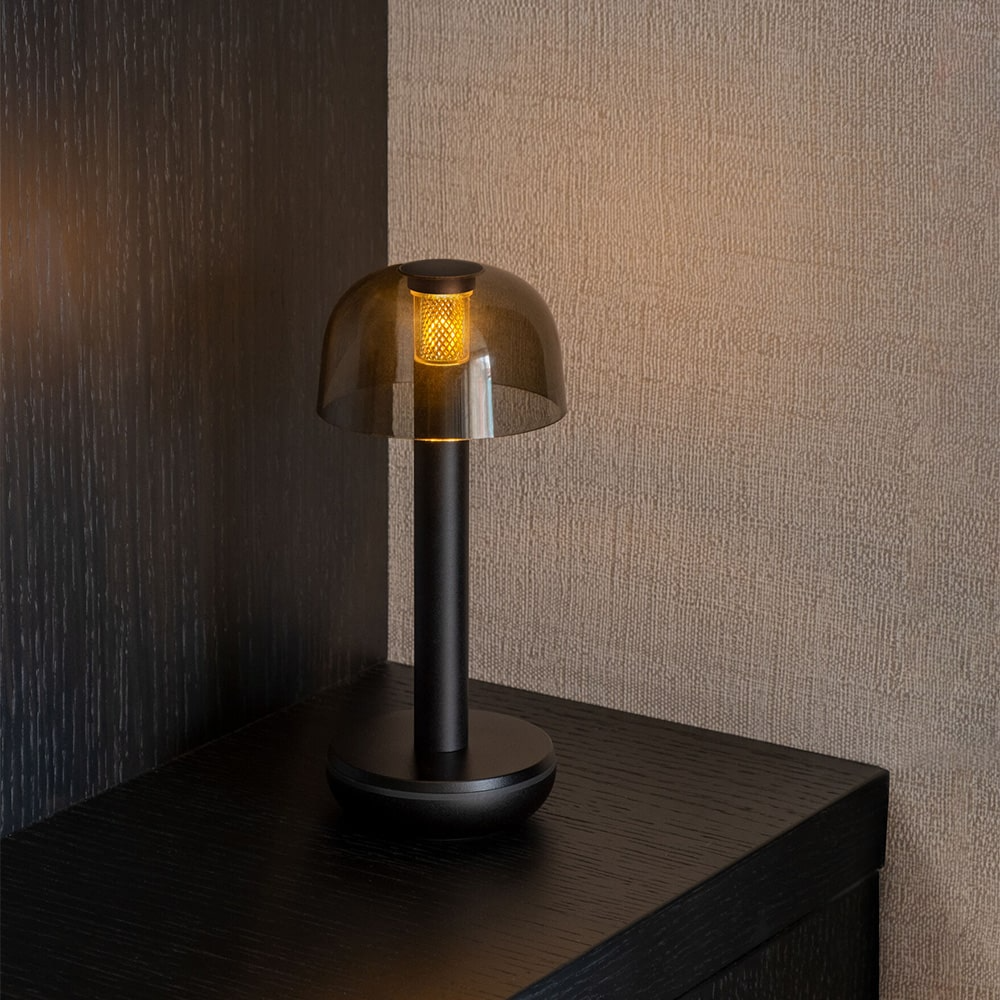 Humble Lights - Two Table Light Black PC Smoked