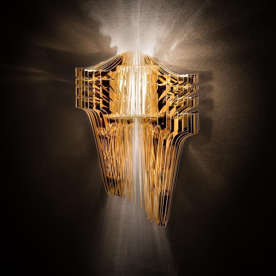 Slamp - Aria Applique Wall Lamp - Gold