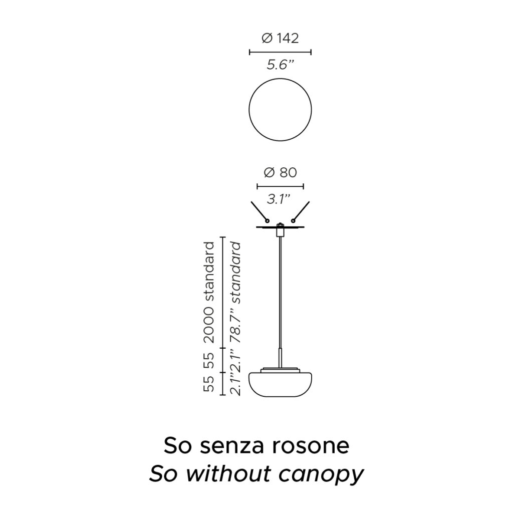 Contardi Lighting Kiki Suspension Light - L 2000 mm - Anthracite - Satin Opal Glass