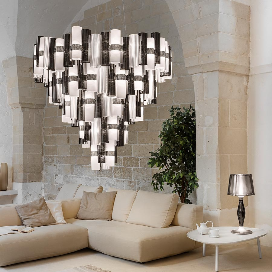 Slamp - La Lollona Suspension Lamp - 5XL - Pewter