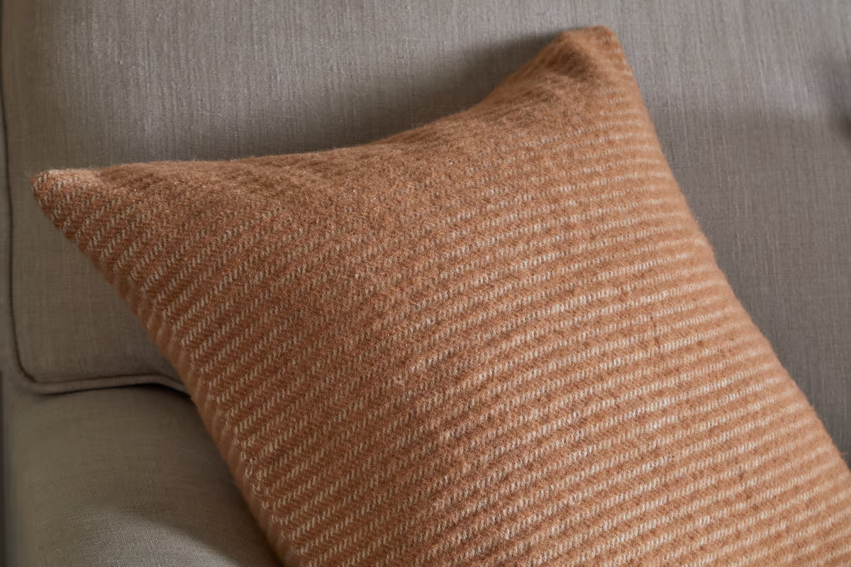 Nkuku - Ilaa Wool Cushion Cover - Sand - 60 x 40cm
