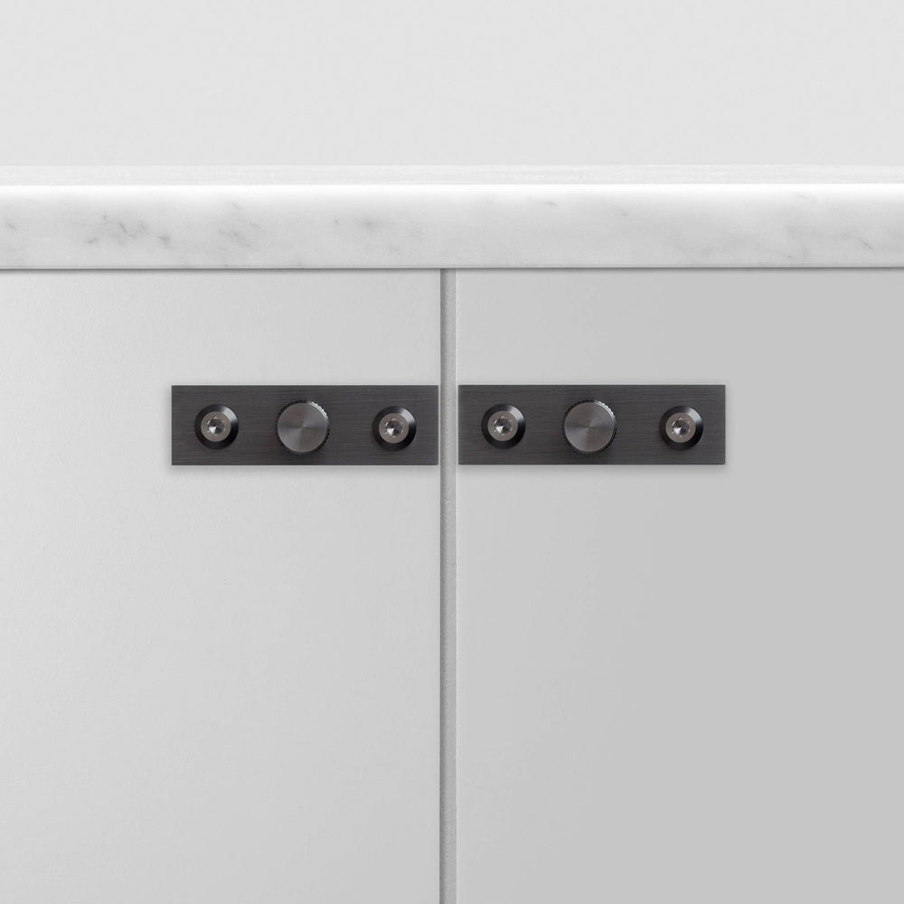Buster & Punch - Furniture Knob Linear - Plate - Gun Metal