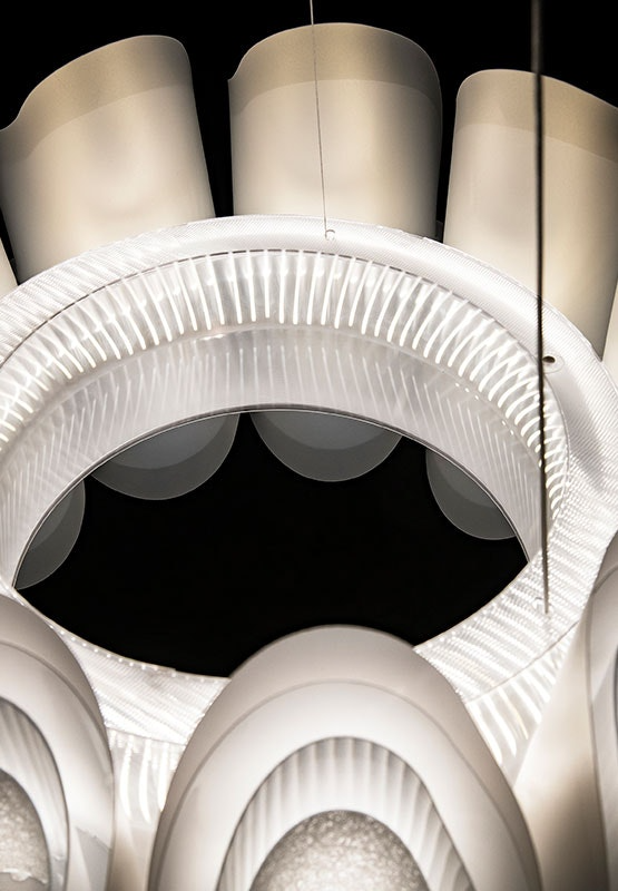 Slamp - Fiordlys Suspension Lamp - Round - Silver
